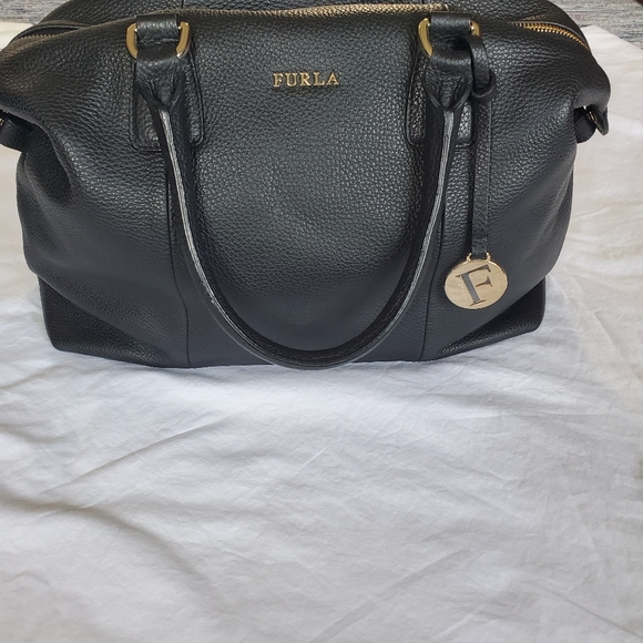 EUC Furla Black Top-Handle Bag - Picture 13 of 16